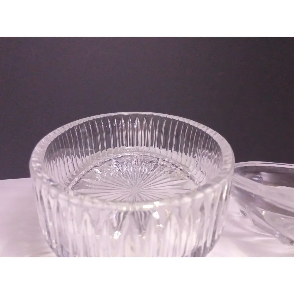 Studio Nova by Mikasa Napa Valley Grape Leaf Design Vintage Crystal Covered Dish